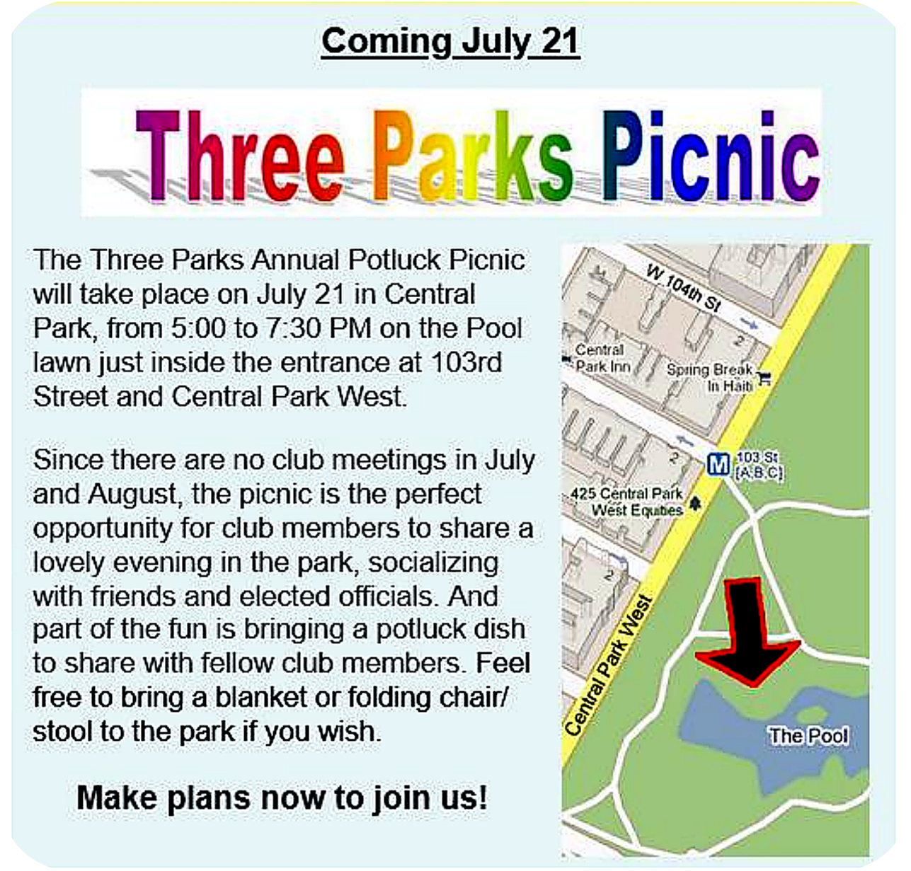 Three Parks Annual Picnic